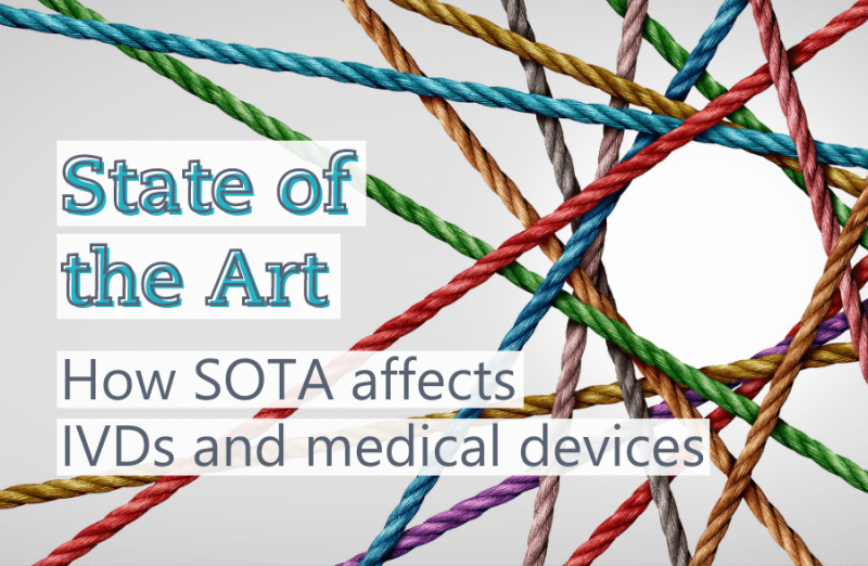 Textimage of the topic State of the Art: How SOTA affects the product life cycle of medical devices and IVDs -EN- Metecon GmbH