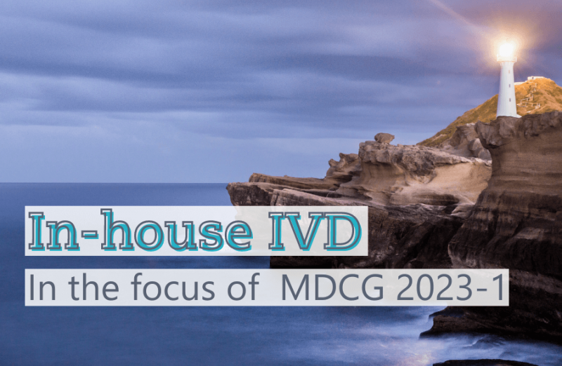 Textimage of In-house IVD in the focus of the MDCG 2023-1 -EN- Metecon GmbH