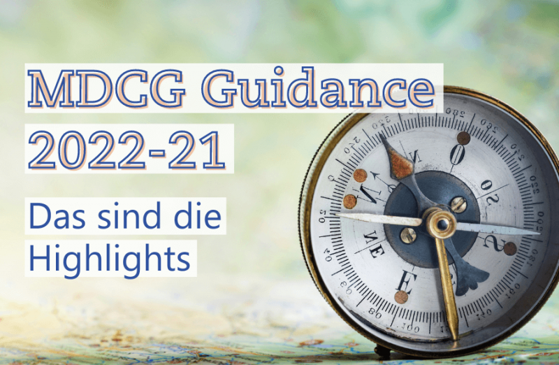 Textimage of MDCG Guidance Document 2022-21: These are the highlights - Metecon GmbH