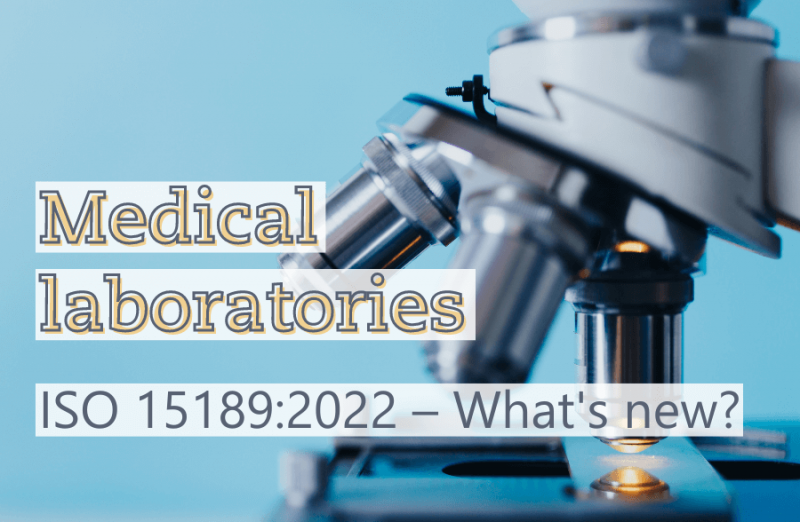Textimage of Medical laboratories: ISO 15189:2022 - What's new -EN- Metecon GmbH