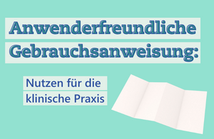 Textbild von Anwenderfreundliche Gebrauchsanweisung: Der Nutzen in der klinischen Praxis - Metecon GmbH