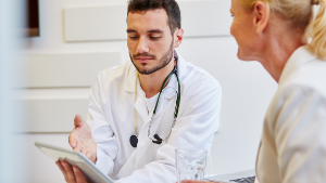 Photo of doctors in conversation