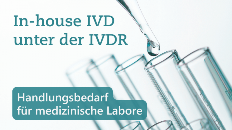 Textbild "In-house IVD unter der IVDR: Handlungsbedarf für medizinische Labore" von Metecon GmbH