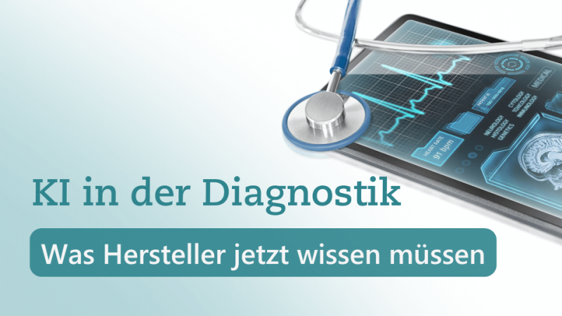 Textbild "KI in der Diagnostik - Was Hersteller jetzt wissen müssen" von Metecon GmbH