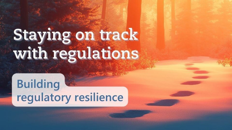 Symbolic image representing regulatory resilience: a clear path illustrating structured processes and reliable orientation in medical device and IVD regulation
