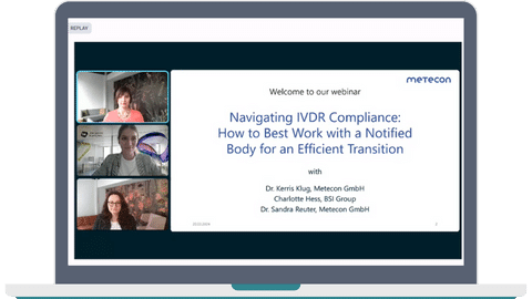 Benefit from our experience and master the challenges of IVDR! The webinar slides are available as a PDF download on the next page.